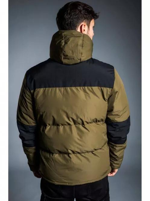 Fundango NAVARRO Padded Jacket férfi utcai kabát oliva színben 3