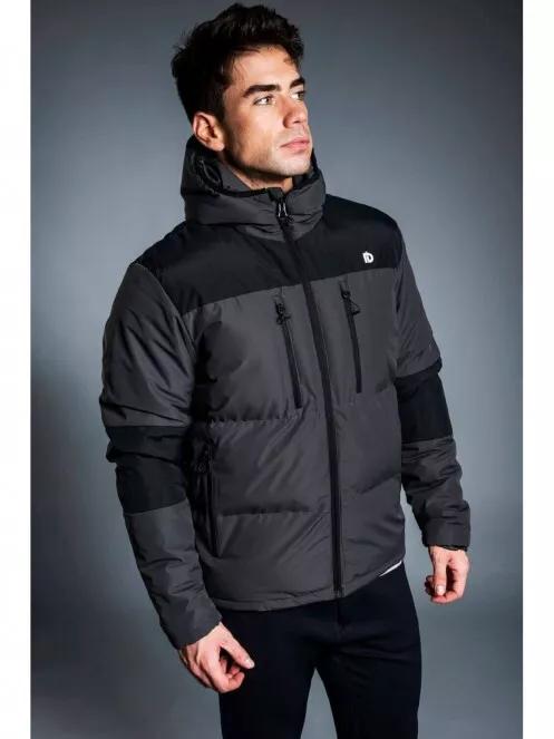 Fundango NAVARRO Padded Jacket férfi utcai kabát szürke színben 3