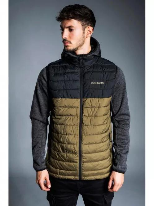 Fundango HOLLOW Padded Vest férfi mellény oliva színben 2