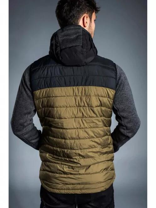 Fundango HOLLOW Padded Vest férfi mellény oliva színben 3