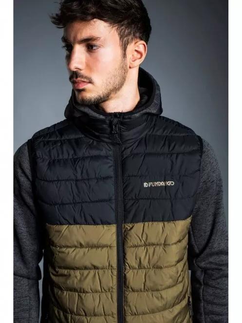 Fundango HOLLOW Padded Vest férfi mellény oliva színben 4