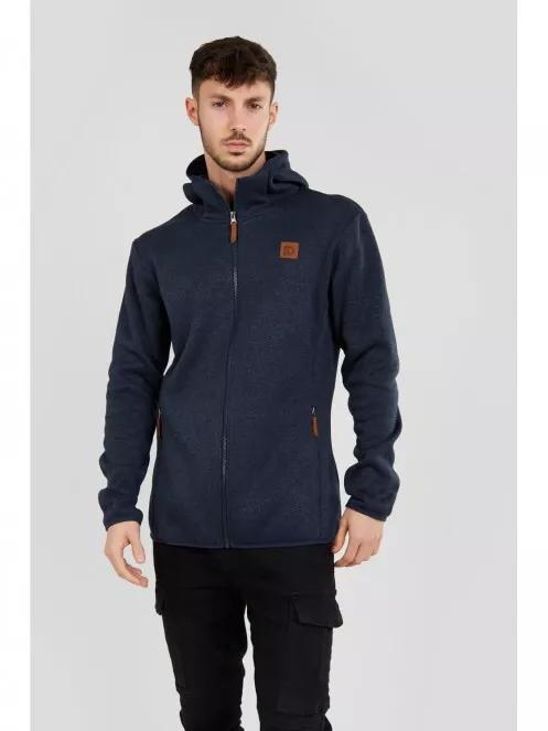 Fundango Obelix Hooded Fleece férfi kapucnis pulóver sötétkék színben 2