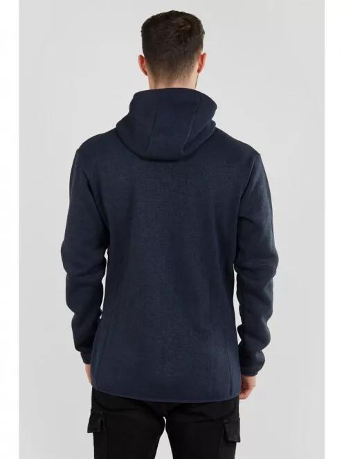Fundango Obelix Hooded Fleece férfi kapucnis pulóver sötétkék színben 3