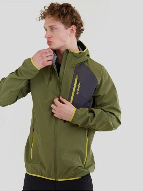 Fundango Alloy Hooded Softshell férfi softshell kabát oliva színben 4