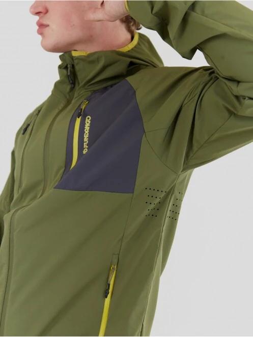 Fundango Alloy Hooded Softshell férfi softshell kabát oliva színben 6