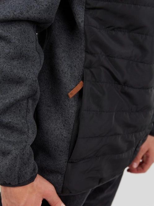 Fundango Obsidian Hybrid Jacket férfi polár pulóver fekete színben 8