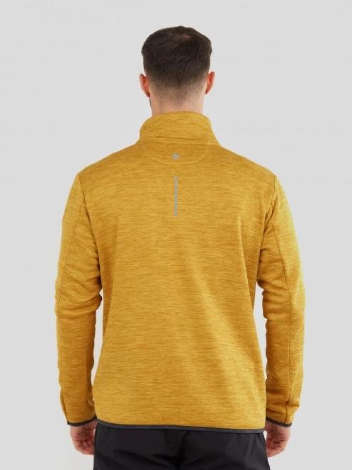 Fundango Jefferson Fleece Jacket férfi polár pulóver barna színben 3