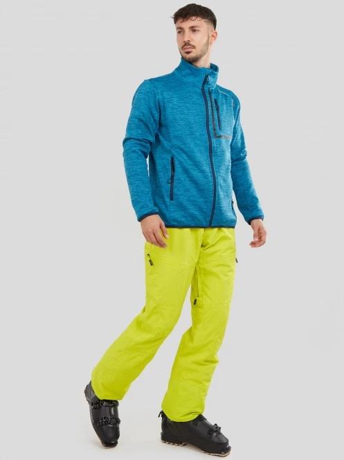 Fundango Jefferson Fleece Jacket férfi polár pulóver kék színben 4