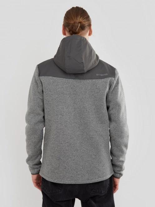 Fundango Ashford Insulated Fleece Jacket férfi polár pulóver szürke színben 3