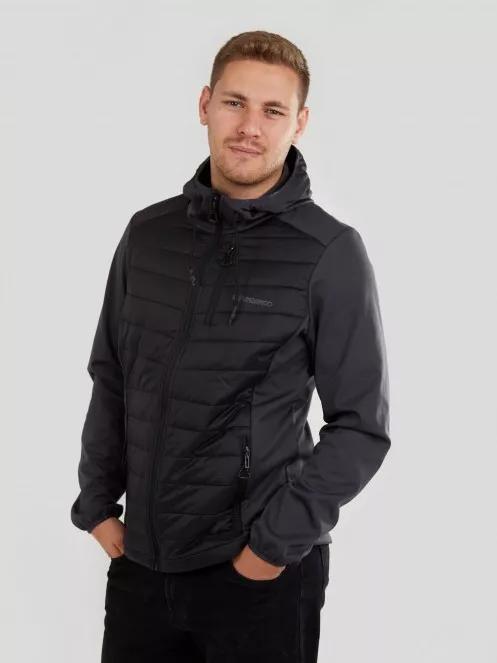 Fundango Vermont Hybrid Jacket férfi softshell kabát fekete színben 4