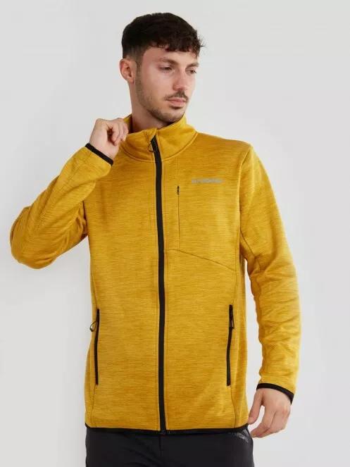 Fundango Jefferson Fleece Jacket férfi polár pulóver sárga színben 2