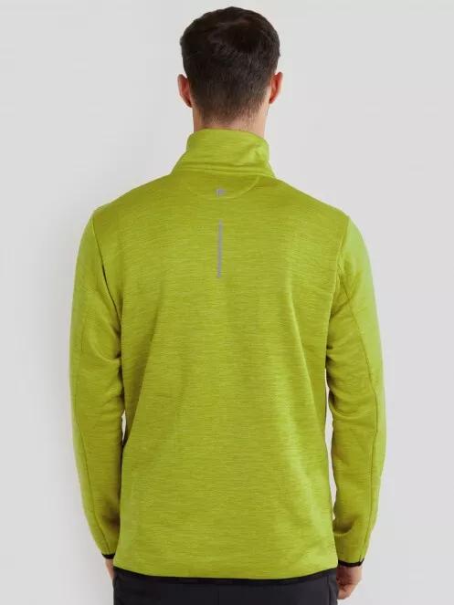 Fundango Jefferson Fleece Jacket férfi polár pulóver zöld színben 3