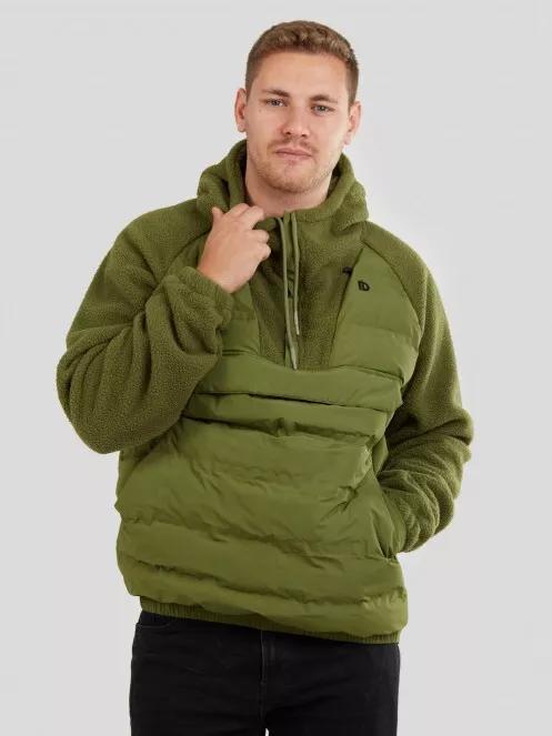 Fundango Mongrel Hybrid Jacket férfi utcai kabát oliva színben 4