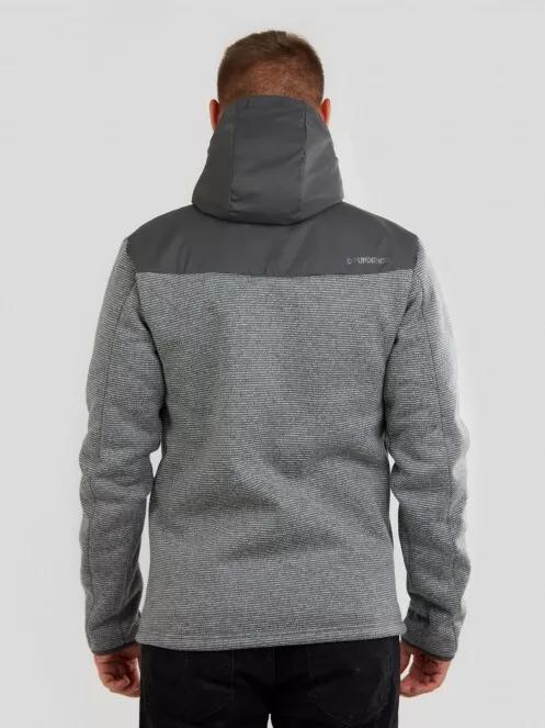 Fundango Ashford Insulated Fleece Jacket férfi utcai kabát szürke színben 3