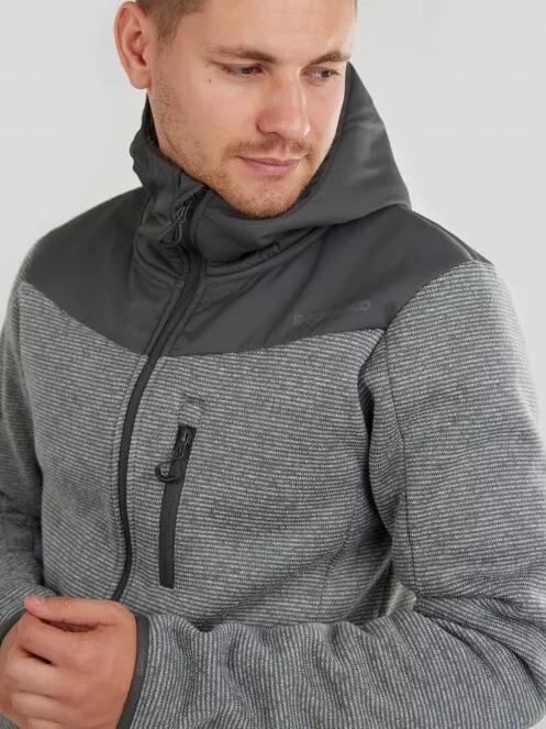 Fundango Ashford Insulated Fleece Jacket férfi utcai kabát szürke színben 5