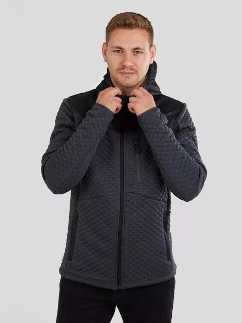 Fundango Ashford Insulated Fleece Jacket férfi utcai kabát fekete színben 2