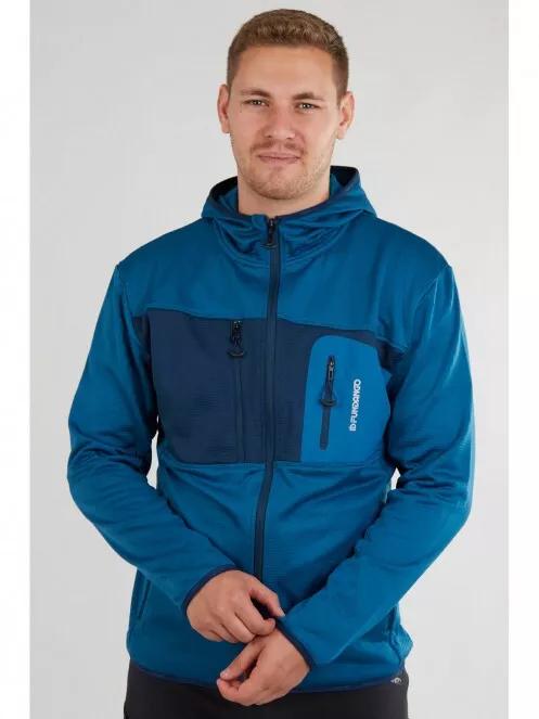 Fundango FOX Hybrid Jacket férfi polár pulóver világoskék színben 2