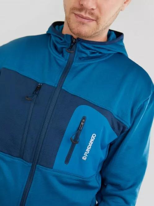 Fundango FOX Hybrid Jacket férfi polár pulóver világoskék színben 4