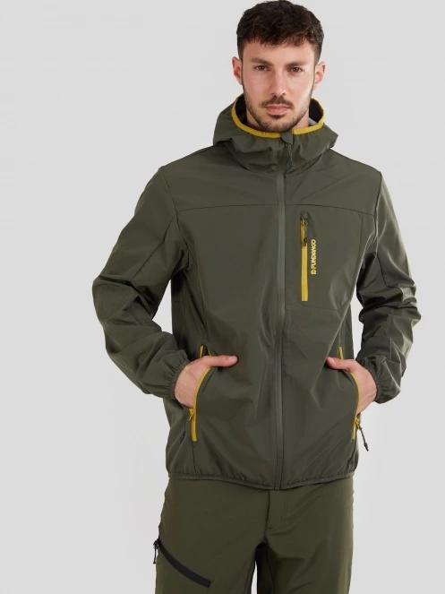 Fundango Alloy Hooded Softshell férfi softshell kabát zöld színben 2