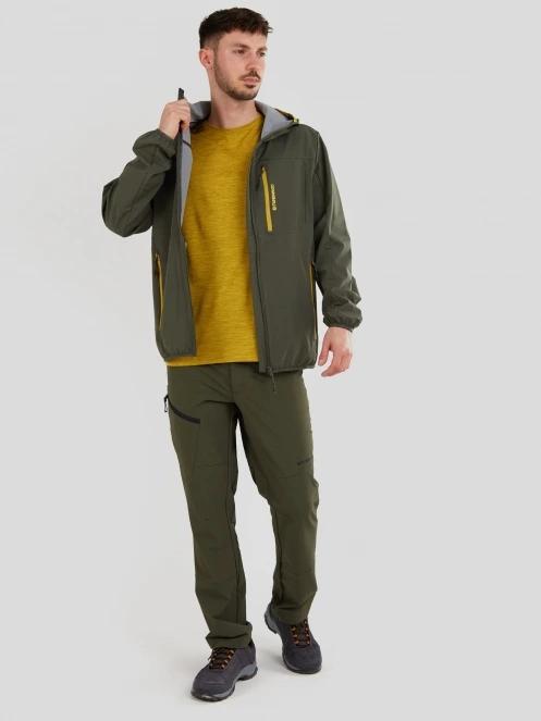 Fundango Alloy Hooded Softshell férfi softshell kabát zöld színben 4
