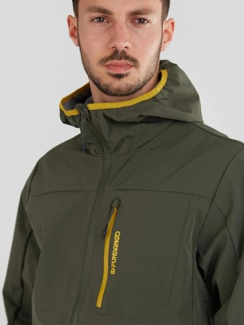 Fundango Alloy Hooded Softshell férfi softshell kabát zöld színben 6