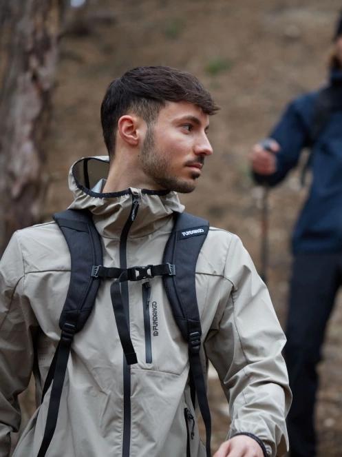 Fundango Alloy Hooded Softshell férfi softshell kabát homok színben 8