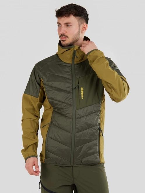 Fundango Gaara Hybrid Jacket férfi softshell kabát zöld színben 2