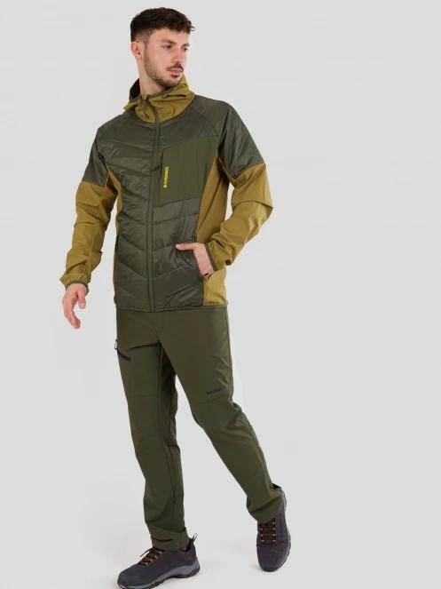 Fundango Gaara Hybrid Jacket férfi softshell kabát zöld színben 4
