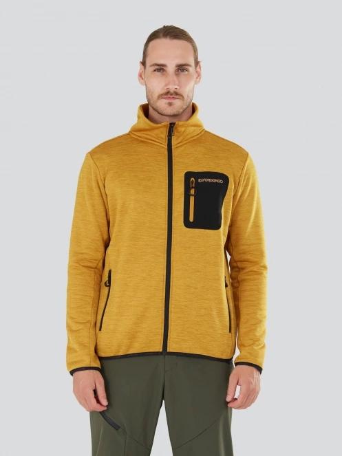Fundango Jefferson Fleece Jacket férfi polár pulóver narancssárga színben 2