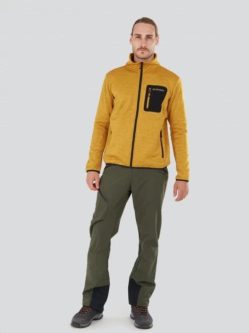Fundango Jefferson Fleece Jacket férfi polár pulóver narancssárga színben 4
