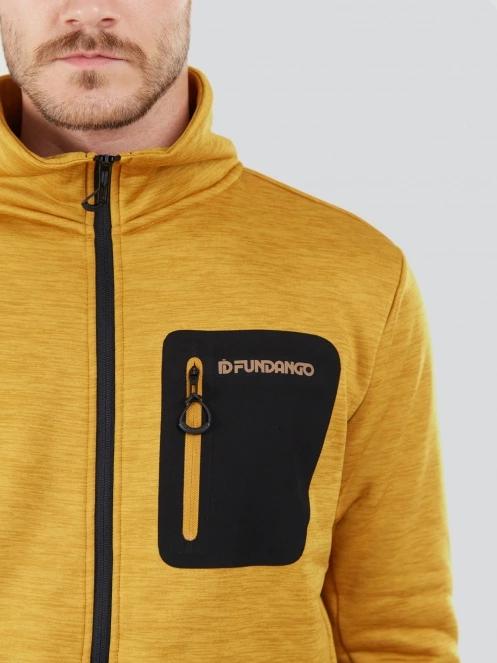 Fundango Jefferson Fleece Jacket férfi polár pulóver narancssárga színben 6