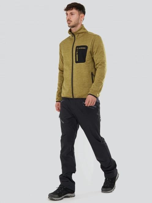 Fundango Jefferson Fleece Jacket férfi polár pulóver zöld színben 4