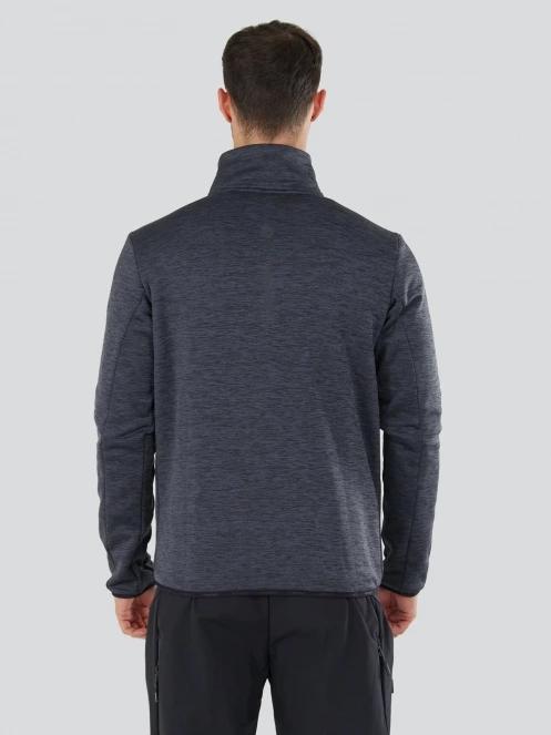 Fundango Jefferson Fleece Jacket férfi polár pulóver szürke színben 3