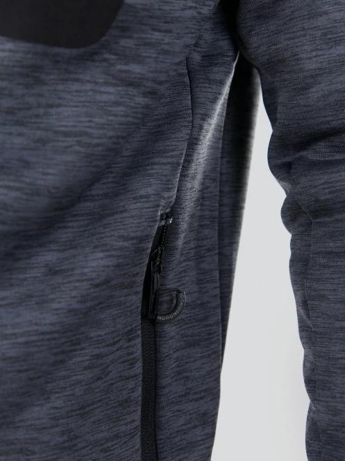 Fundango Jefferson Fleece Jacket férfi polár pulóver szürke színben 7