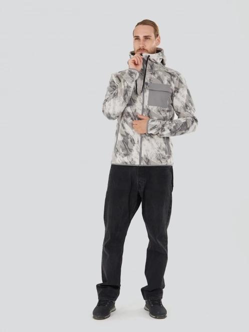 Fundango Nestor Fleece Jacket férfi polár pulóver szürke színben 4