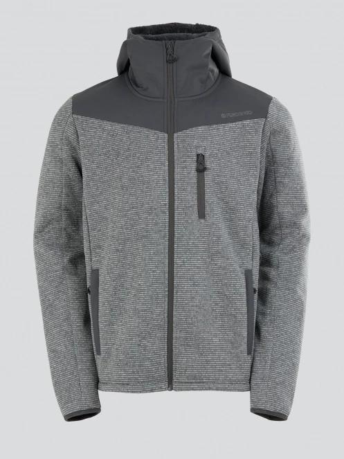 Fundango Ashford Insulated Fleece Jacket férfi polár pulóver szürke színben 7