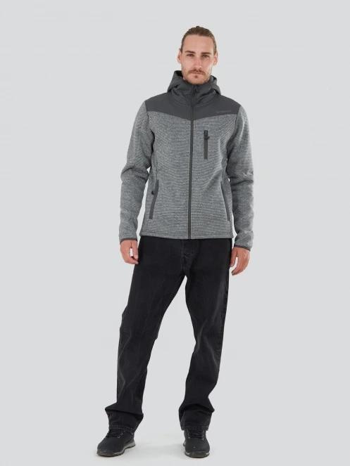 Fundango Ashford Insulated Fleece Jacket férfi polár pulóver szürke színben 4