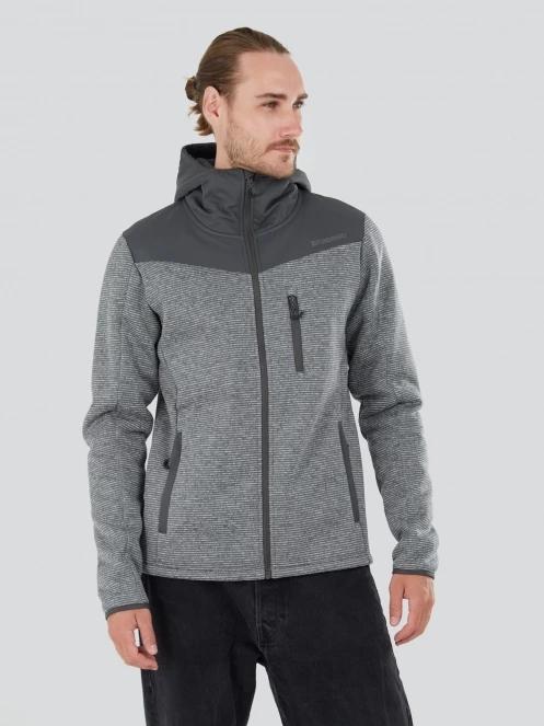 Fundango Ashford Insulated Fleece Jacket férfi polár pulóver szürke színben 2