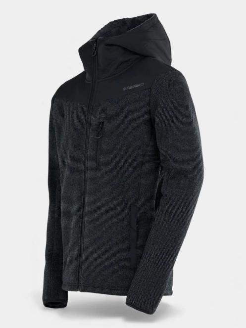 Fundango Ashford Insulated Fleece Jacket férfi polár pulóver szürke színben 3
