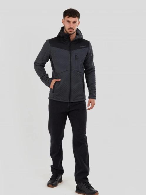 Fundango Ashford Insulated Fleece Jacket férfi polár pulóver szürke színben 4