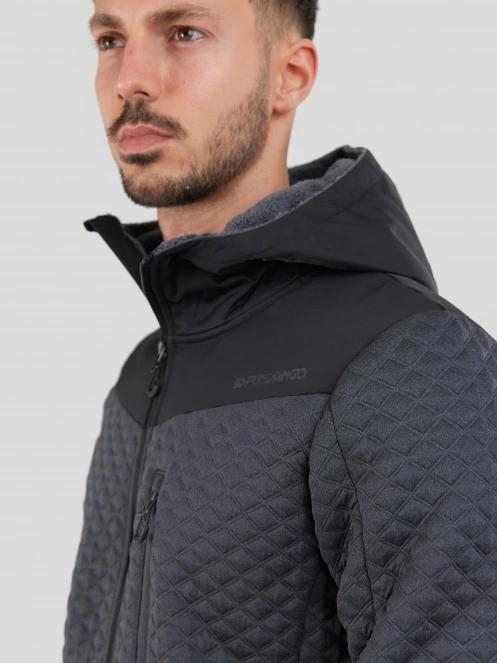 Fundango Ashford Insulated Fleece Jacket férfi polár pulóver szürke színben 7