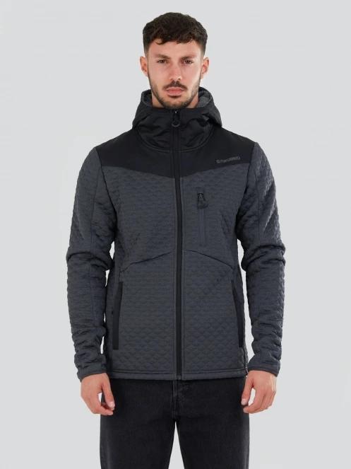 Fundango Ashford Insulated Fleece Jacket férfi polár pulóver szürke színben 2