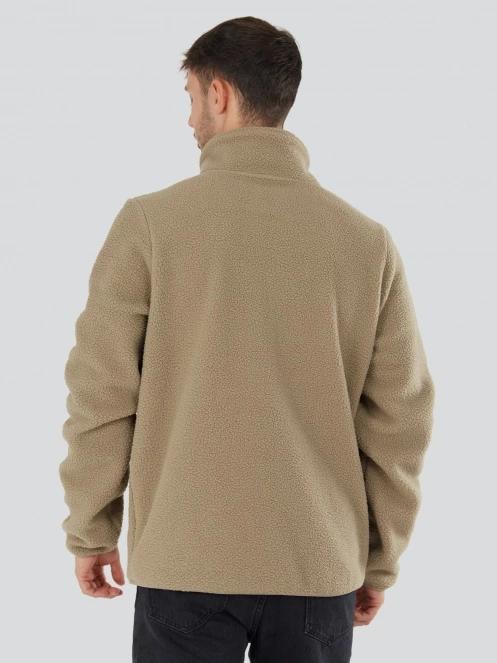 Fundango Haven Hybrid Jacket férfi pulóver homok színben 3