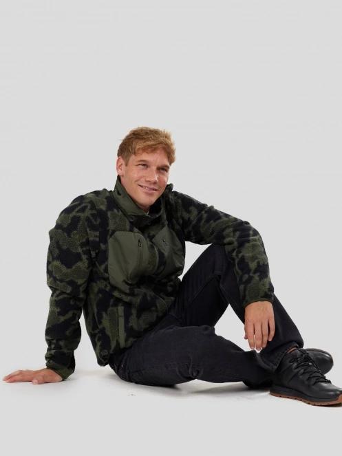 Fundango Haven Hybrid Jacket férfi hibrid felső fekete színben 4