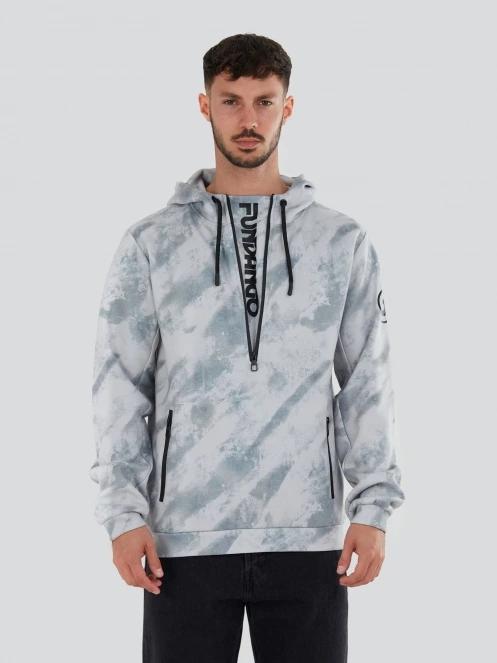 Fundango Astrea Tech Pullover férfi pulóver szürke színben 2
