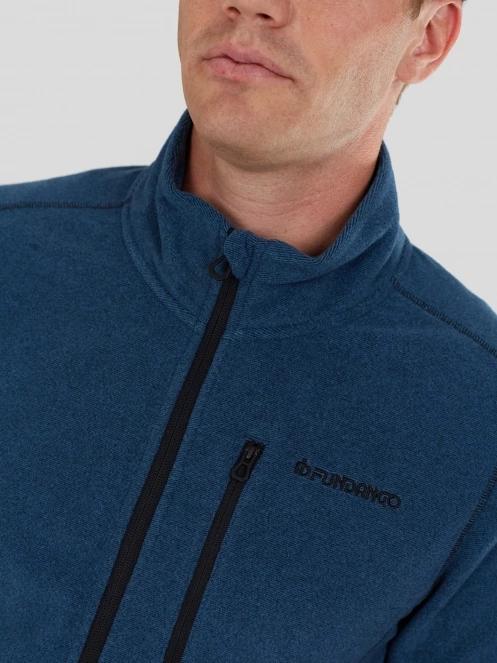 Fundango Jeffrey Fullzip Fleece férfi polár pulóver sötétkék színben 6