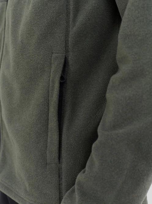 Fundango Jeffrey Fullzip Fleece férfi polár pulóver oliva színben 7