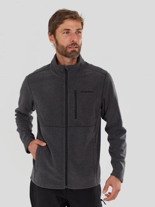 Fundango Jeffrey Fullzip Fleece férfi polár pulóver fekete színben 2