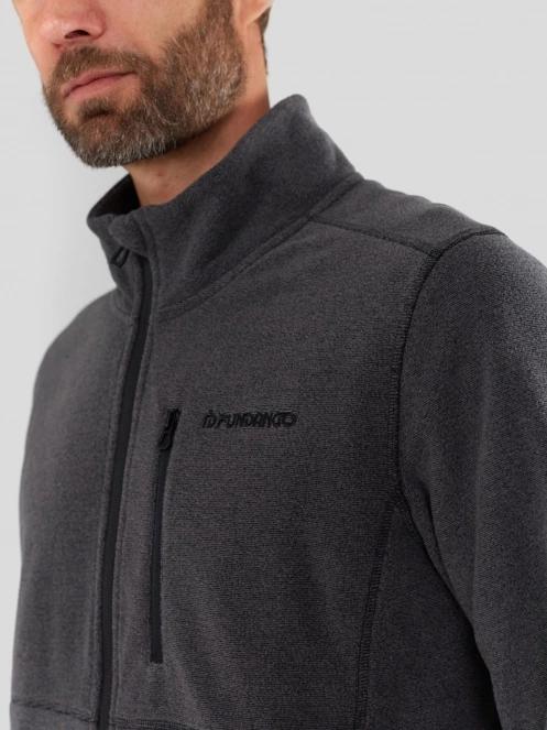 Fundango Jeffrey Fleece Jacket férfi polár pulóver fekete színben 6