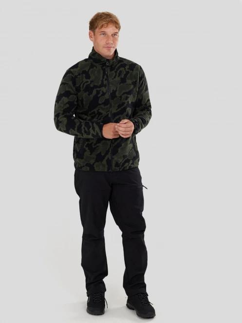 Fundango Nestor II Fleece Jacket férfi polár pulóver fekete színben 4